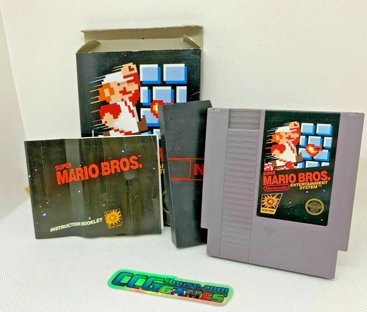 Super Mario Bros 1 Nintendo NES CIB Complete in Box Tested Authentic CCGHouse
