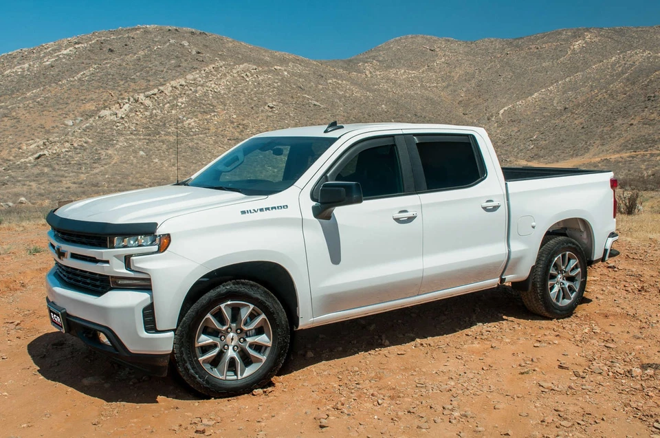 EGR In Channel Window Vent Visors Matte Black for 05-21 Nissan Frontier Crew Cab Foto 4 de 4