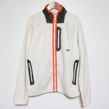 LACOSTE Microfleece Jacket SH0222, Size XS, White mens USED