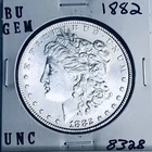 1882 BU GEM MORGAN SILVER DOLLAR UNC /MS+++ U.S. MINT RARE COIN 8328