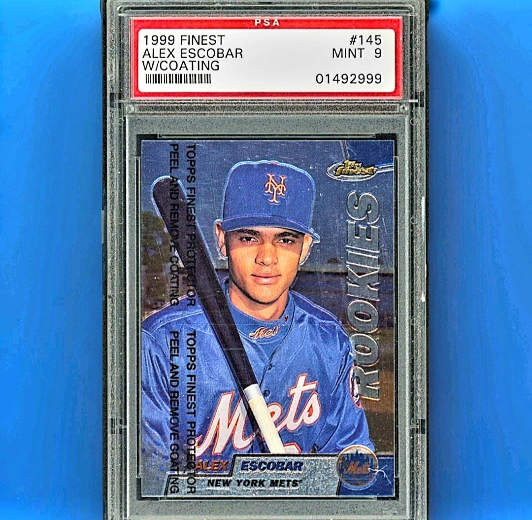 1999 Topps Finest - Alex Escobar (RC) #145 W/Coating PSA 9