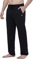 Herren Jogginghose Lange Baumwolle Atmungsaktiv Sporthose Yogahose Mit Taschen