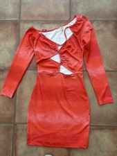 BNWT Simmi London orange gradient bodycon dress with cut-out detail, size UK 8 