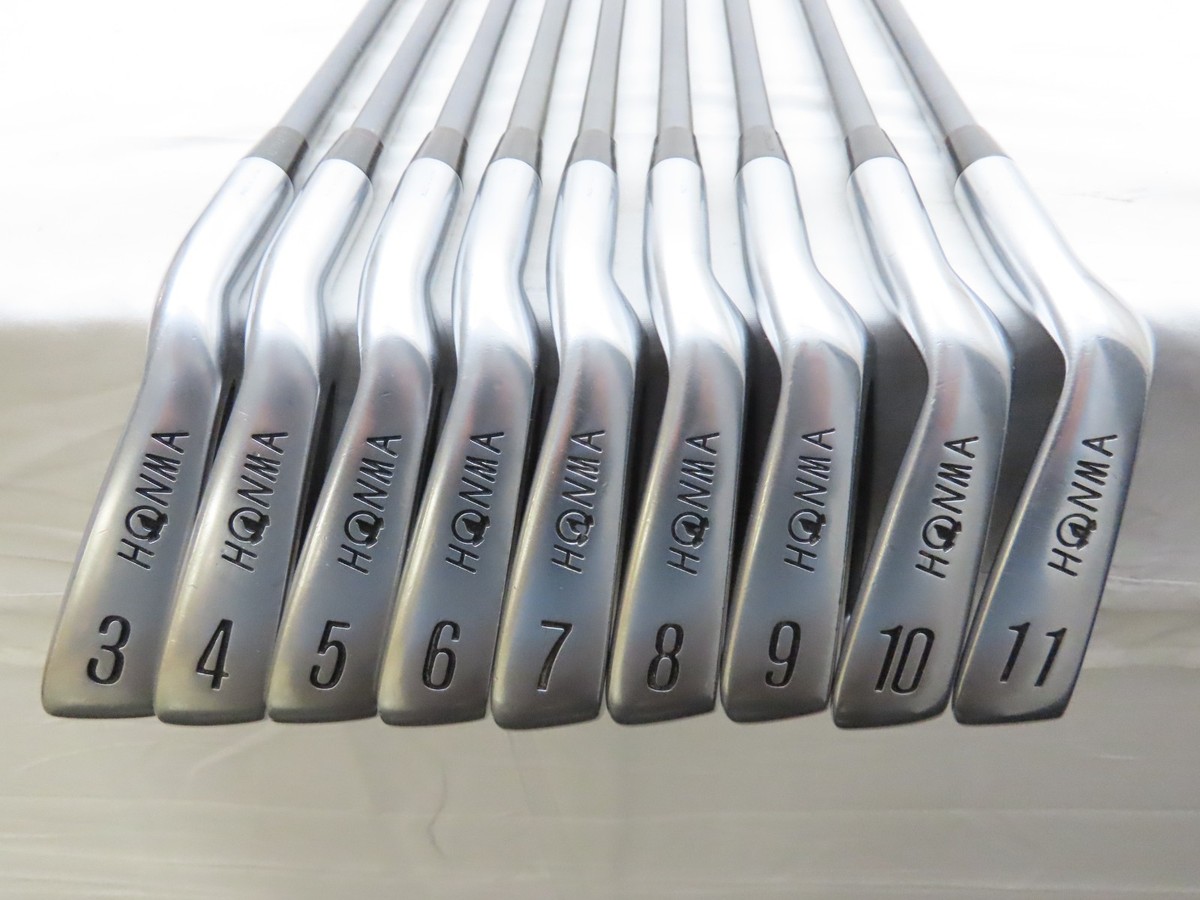Used Honma LB-606 Iron Set 3-10,11 (9pc) 2 Star Iron Set Senior