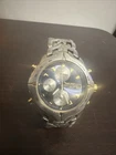 Seiko VTG Men 7T32-6N50  Chronograph Blue Silver Dial Quartz Watch,New Battery