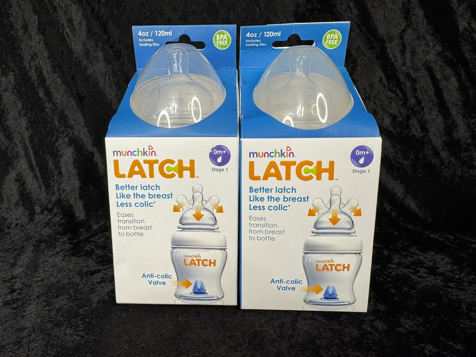 Munchkin LATCH 4 oz. Anti-Colic Bottles/Rings/Nipples/Valves