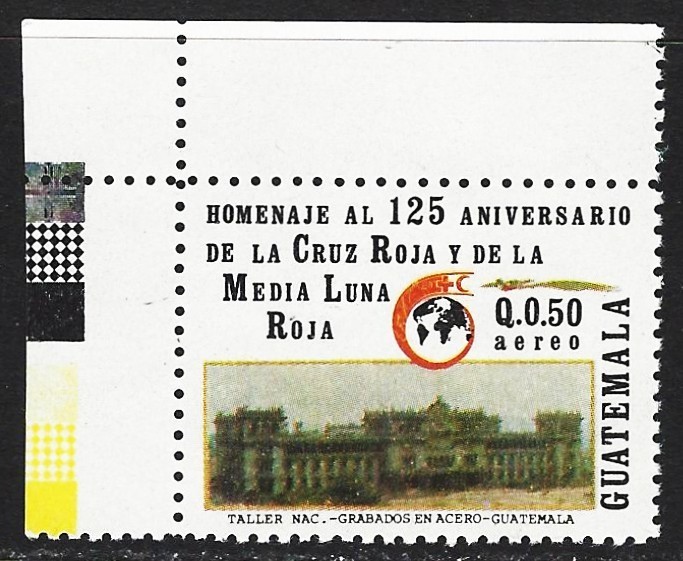 GUATEMALA 1990 SCOTT C838 RED CROSS  MINT NH