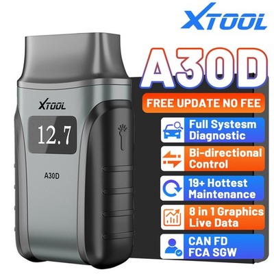 2026 New XTOOL A30D OBD2 Scanner Bidirectional Full Systems Diagnostic Tool 19+