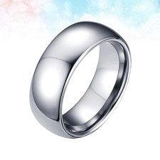 Mens Tungsten Simple Fashion Finger Bachelor Accessories Size 8