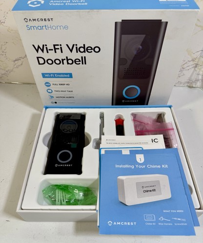 AMCREST WI-FI VIDEO DOORBELL / Model# AD110 - New - FREE SHIPPING INCLUDED! - Picture 2 of 7