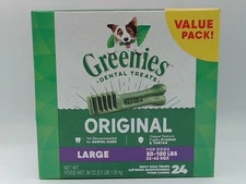 Greenies Orignal Large Dental Dog Treats 36oz 24 Count Exp: 12/26