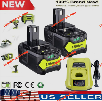 #ad #ad 8.0Ah For RYOBI P108 18V One Plus High Capacity Battery 18V LithiumIon P104 P102 $41.28
