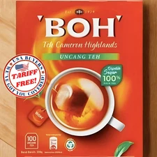 BOH Plantation Cameron Highland Tea 100 teabags Foil Sealed Malaysia Cameron Tea