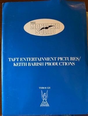 Original 1987 Taft Entertainment The Monster Squad press kit