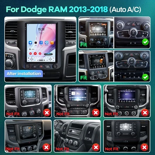 Tesla Screen Car Radio Android For Dodge RAM 1500 2500 2014 2015 2016 2017 2018 - Bild 2 von 19