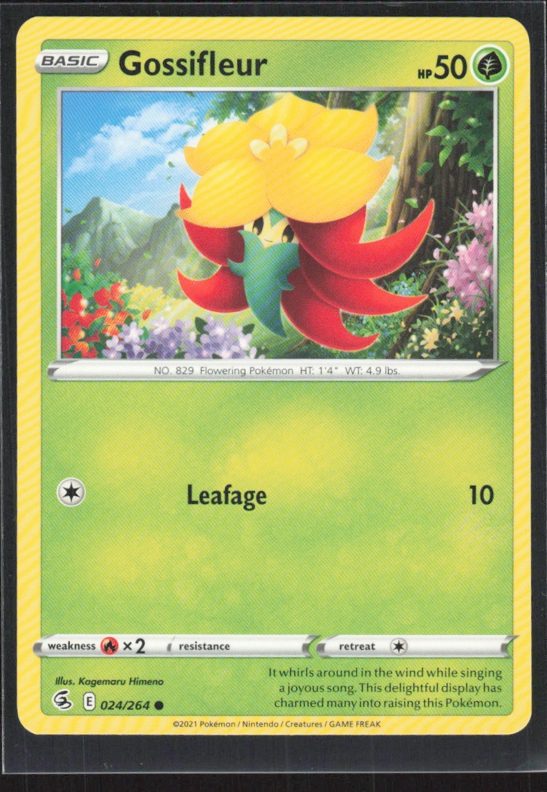 2021 Sword & Shield - Fusion Strike Gossifleur Basic/Common #24