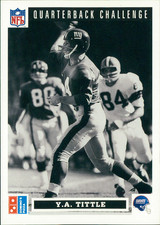 1991 Upper Deck Domino's Pizza Quarterback Challenge - Y.A. Tittle #45