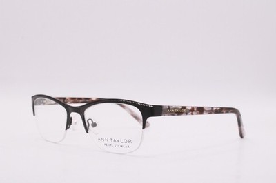 NEW ANN TAYLOR ATP708 C01 BLACK TORTOISE AUTHENTIC FRAMES EYEGLASSES 49-17