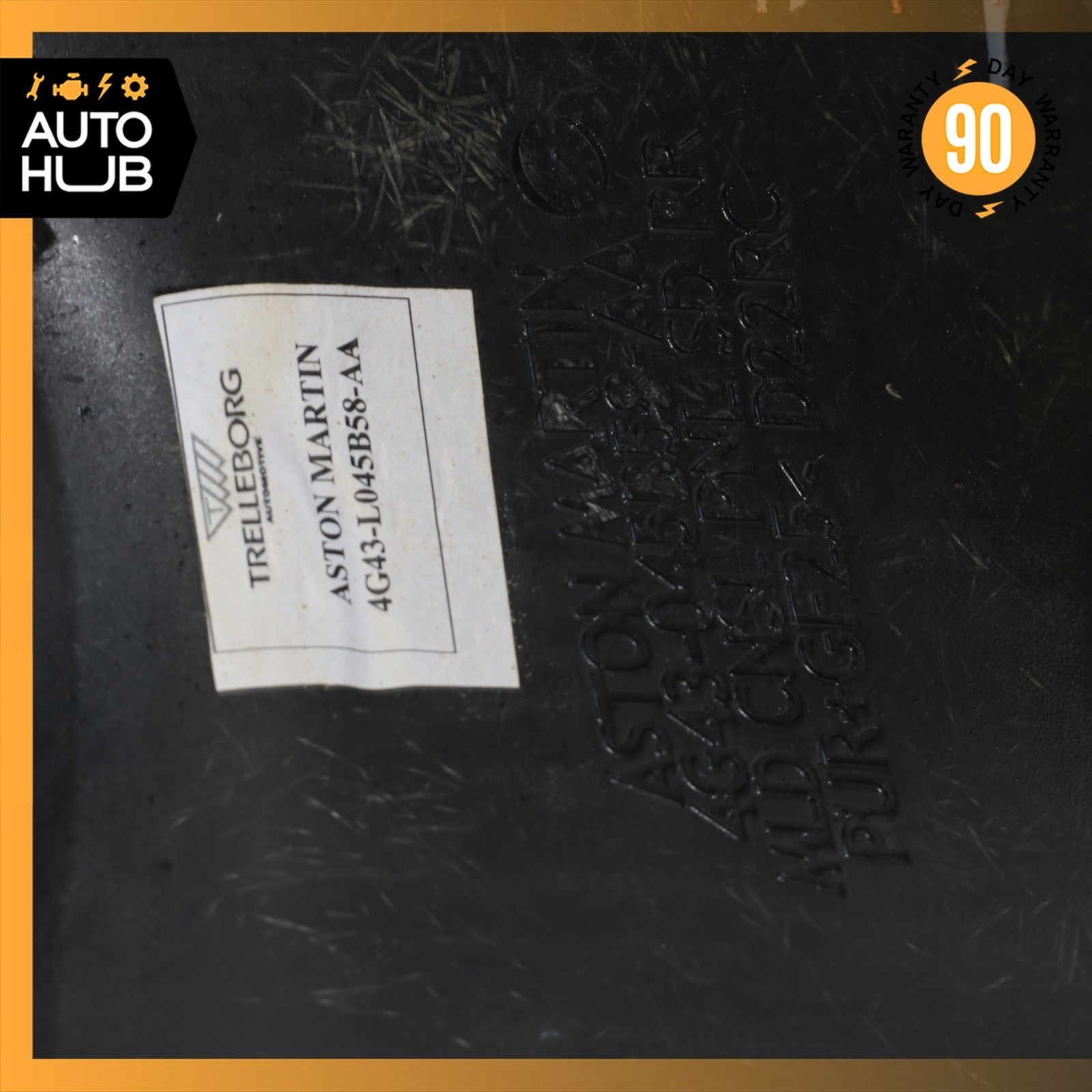 05-12 Aston Martin DB9 Volante Rear Center Console Panel Cover Blue OEM 34k