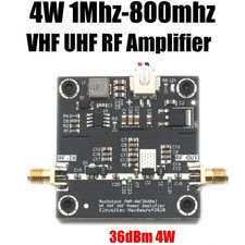 4W RF Power Amplifier Module, Wideband 1  800 MHz, VHF UHF, 15  30V DC, SMA