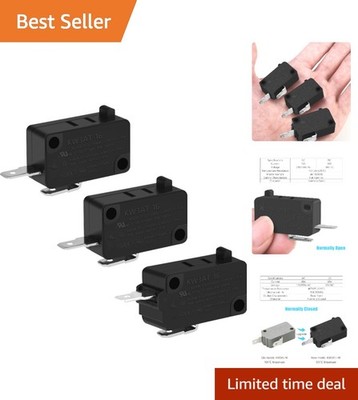 KW3AT-16 Microwave Door Switch Set: 2 Open & 1 Closed, High Temperature Safety