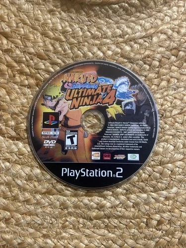 Ultimate Ninja 4 Naruto Shippuden (Sony PlayStation 2, 2009) PS2 Disc Only Works