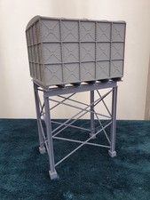 Spur O 120 mm Wasserturm-Bausatz, Pressstahloptikplatten