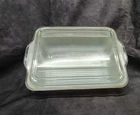 Vintage Pyrex Yellow 503-B Refrigerator Dish Ribbed Glass Lid (flake On Lid)