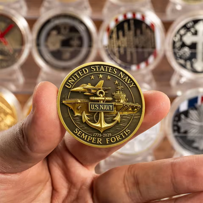 The US Navy Veteran Non Sibi Sed Patriae Token - Foto 6