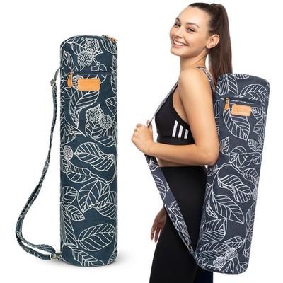 Extra Large Yoga Mat Bag (34L)   Fits Mats up to 27'' x 9''   Heavy Duty Canvas...