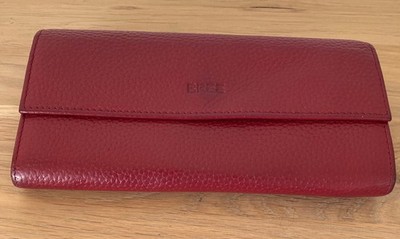 BREE Geldbörse / Portemonnaie, Leder, rot, 19,5x
