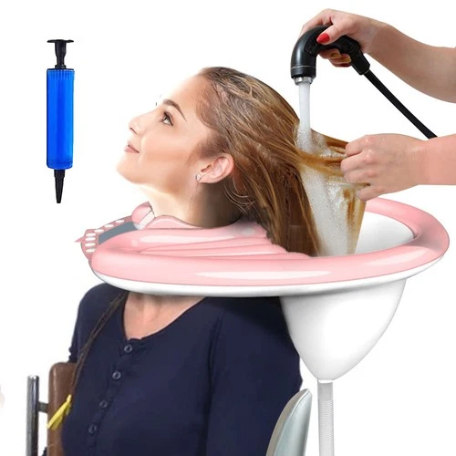 Portable Inflatable Shampoo Basin, Mobile Salon PVC Foldable Hair Wash Basin