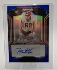 2025 Panini Prizm Draft Tate Ratledge Blue Auto Rookie /249