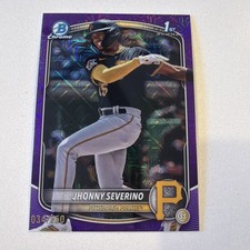 Jhonny Severino - 2025 Bowman Chrome 1st - Purple Mojo Refractor /250 - BCP-233