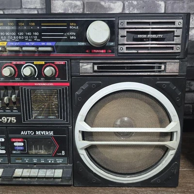 【バットマン】LASONIC TRC-975 LASONIC TRC 975 JUMBO BOOMBOX Radio Cassette Player From Japan