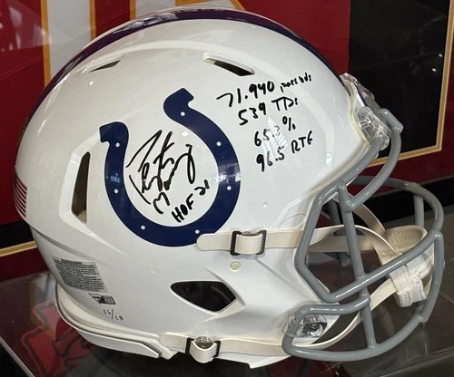 Peyton Manning Signed Authentic Colts Speed Helmet Limited Edition-Fanatics