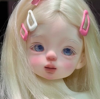 1/6 BJD Doll handmade DIY Girl Smile Soo Normal Color L1-Free Face Make Up+Eyes