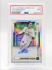 TAKUHIRO NAKAI 2022 TOPPS CHROME MERLIN UEFA REFRACTOR AUTO PSA 9 Q3236