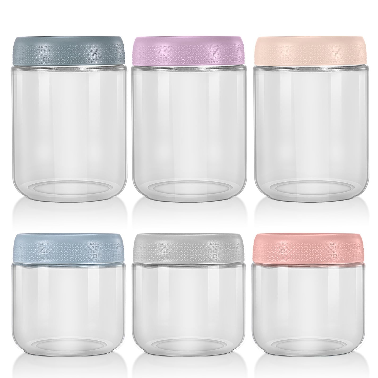 HOMIKLSA Set da 6 Barattoli per Overnight Oats - Ideali per Marmellata, (E1j)