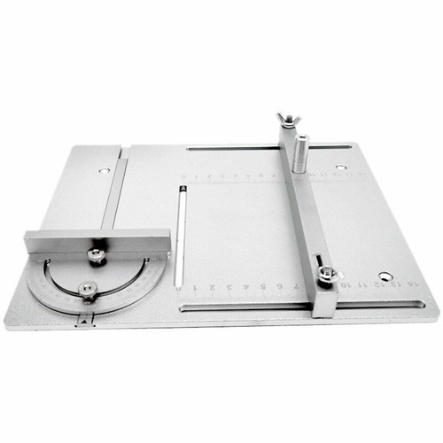 Sierra circular eléctrica cubierta abatible enrutador de aluminio placa de inserción de mesa carpintería - Imagen 3 de 17