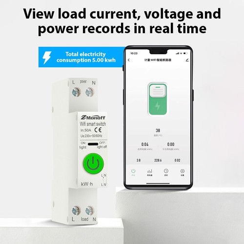 Smart WiFi Circuit Breaker, Overvoltage & Undervoltage Protection,Remote Control - Picture 5 of 8