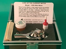 Scientific Instruments Model 1205 Mini Current Meter with Case & Accessories