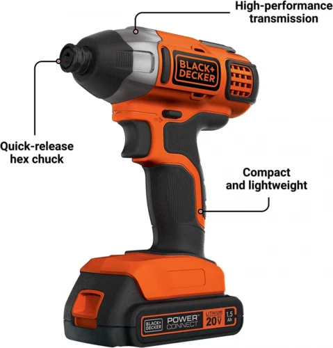 20V Max* Powerconnect 1/4 In. Cordless Impact Driver Kit