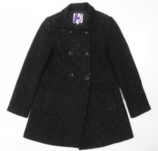 Henri Lloyd Womens Black Coat Size 10 Pockets, Colla