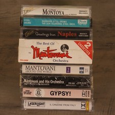 Lot of 8 New, SEALED cassettes Mantovani International Classical Music