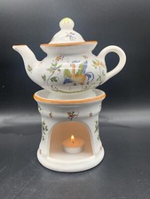 Magnifique Ancienne Tisanière En Faïence De Moustiers Fait Main Signé Y Borty