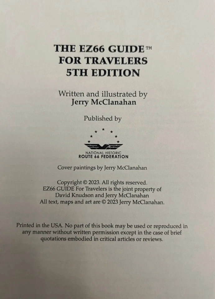 Route 66 EZ 66 GUIDE FOR TRAVELERS 5th EDITION By Author Jerry Mcclanahan - Image 4 of 4