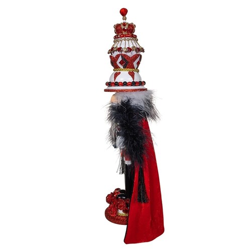 Kurt Adler 18.8-inch Hollywood Nutcrackers™ King of Hearts with Cape Nutcr - Picture 4 of 7