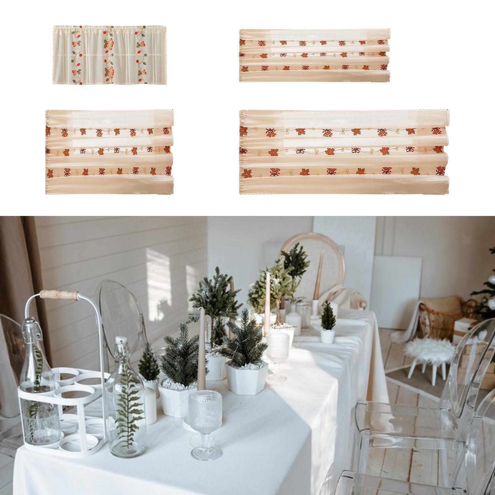 Christmas Tablecloth Christmas Bell Table Cloth for Christmas Dinner Decor