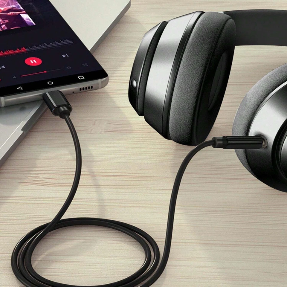 3.5mm Jack AUX Adapter Cable Cord to Car Audio for iPhone 16 Pro Max Samsung S24 - Image 3 of 4